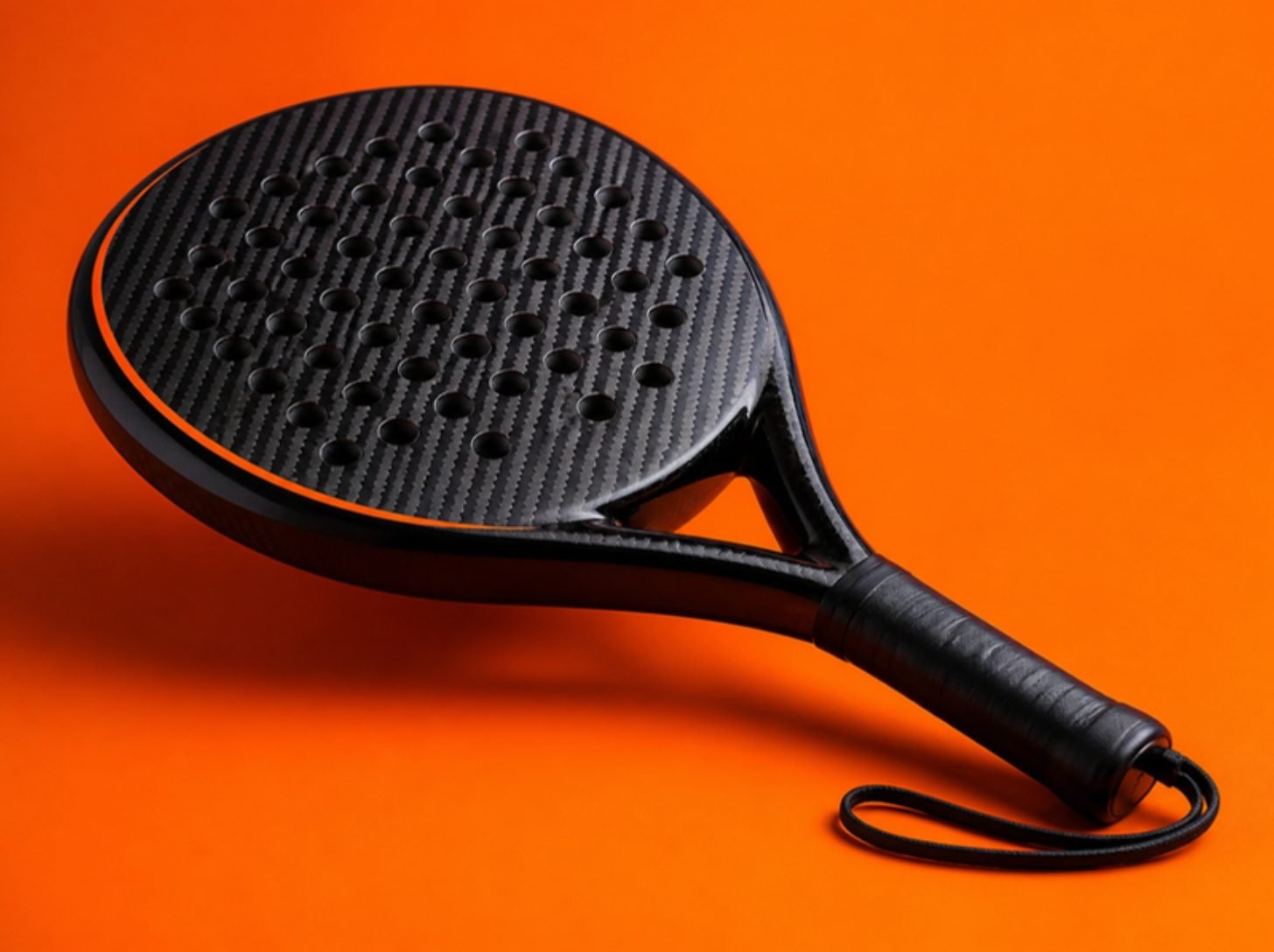 Carbon fiber padel racquet